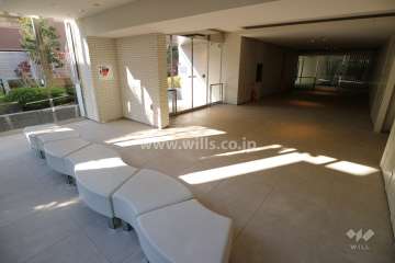 駐輪場。1区画に3台ほど止めることが可能です。