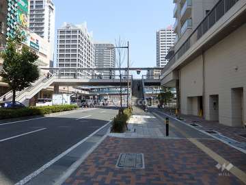 北側前面道路（西側から）