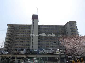 オリーブハイツ相川2号棟の外観(北側から)