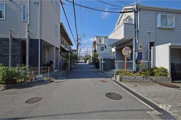 敷地南側前面道路