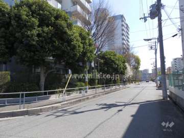 敷地南側前面道路