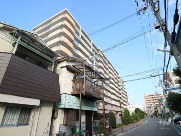 エステムコート上新庄グリーンフェイスの外観(南西側から)