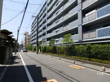 敷地南側前面道路