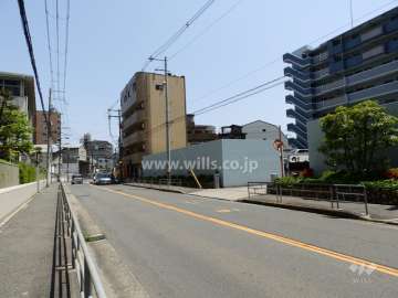 敷地北側前面道路