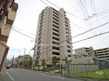 クラシアス上新庄EASTの外観(北東側から)