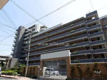 パークホームズ上新庄の外観（北東側から）