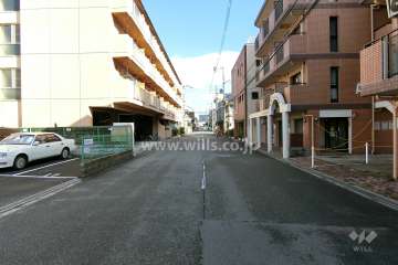 敷地北側の前面道路