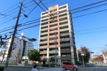 プロパレス上新庄Ⅱグラヴィスの外観（南東側から）