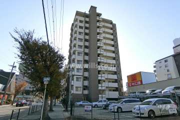 プロパレス上新庄Ⅱグラヴィスの外観（北東側から）