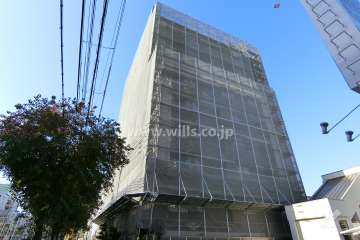 プロパレス上新庄レフィナードの外観（南東側から）※平成31年1月現在大規模修繕工事中