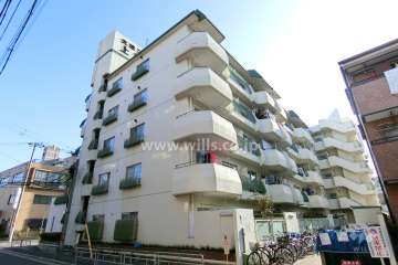 大建コーポ上新庄の外観（北西側から）