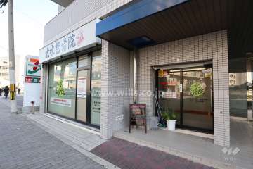 建物1階部分は店舗が入っています。