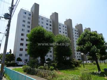 新北野コーポＣ棟の外観（北東側から）