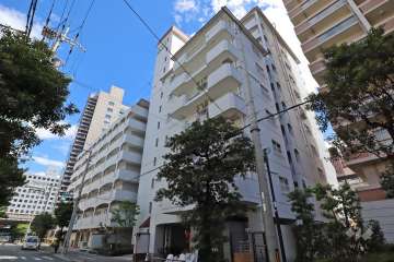 シャトー新大阪の外観（北西側から）
