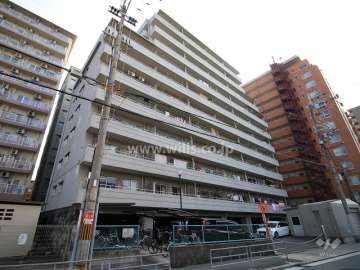 サニーコーポ東三国の外観（北西側から）