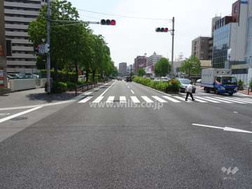 敷地北側の前面道路