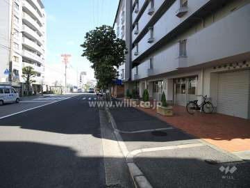 敷地北側の前面道路