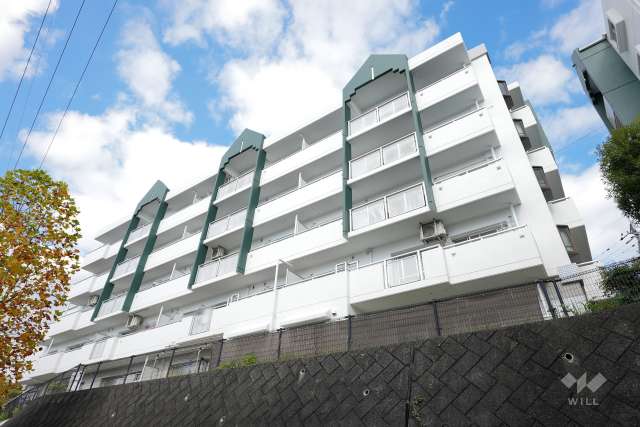 高槻阿武山二番街208号棟の外観（南西側から）