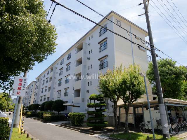 富田第二住宅73棟の外観（北西側から）