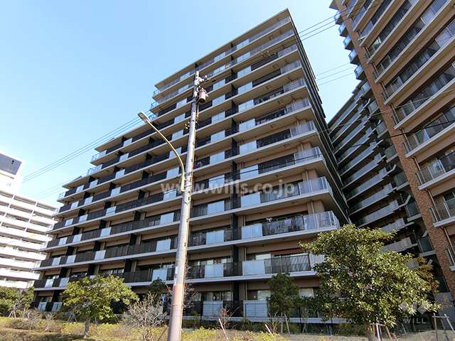 六甲アイランドCITY　W7Residence　SKY-NOTE　12番館の外観（南西側から）