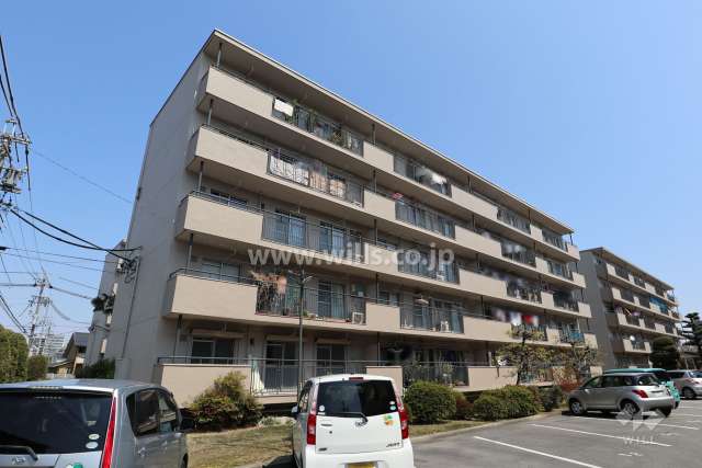 長栄住宅3号棟の外観（南西側から）