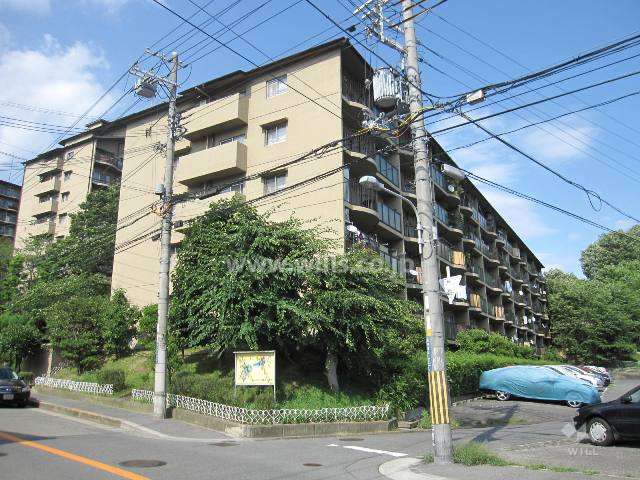 メゾン千里丘3番街H棟の外観（南西側から）