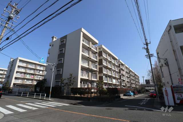 植田北住宅5号棟の外観（南西側から）