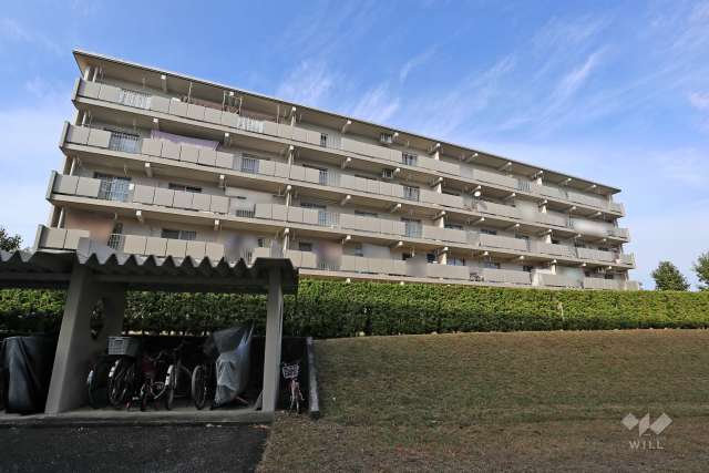 岩成台西団地505号棟南の外観(南側から）