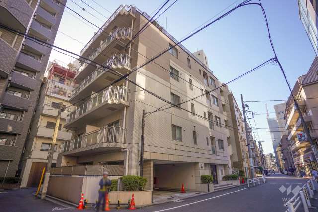 東急ドエルアルス麻布十番の外観（北東側から）