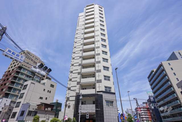 グラーサ白金高輪の外観（南西側から）　　