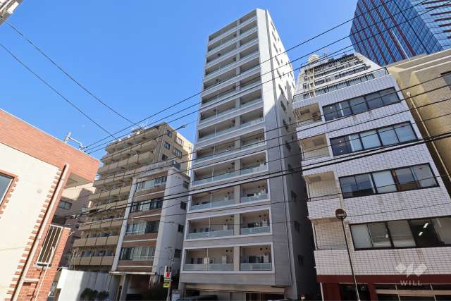 クオリア三田の外観(西側から)