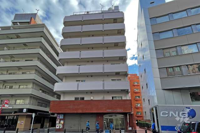 オリエント赤坂の外観（北西側から）