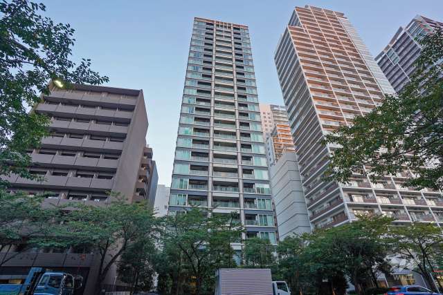 インプレストタワー芝浦エアレジデンスの外観（北西側から）