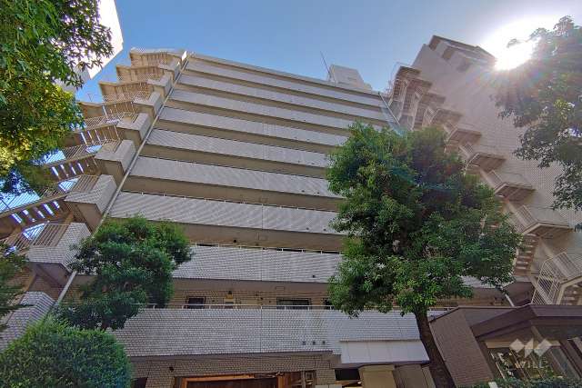 チュリス西麻布の外観（西側から）