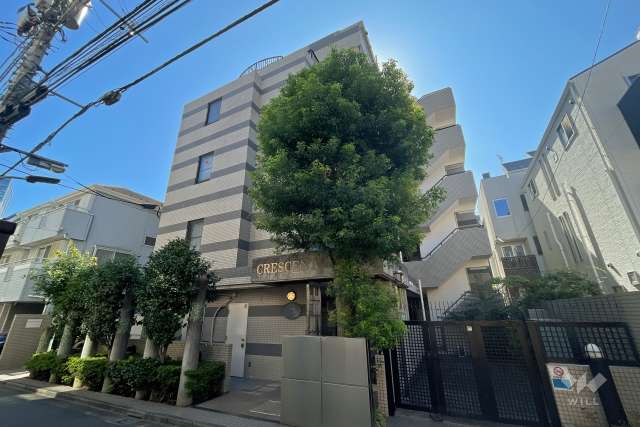 クレッセント白金の外観（北側から）