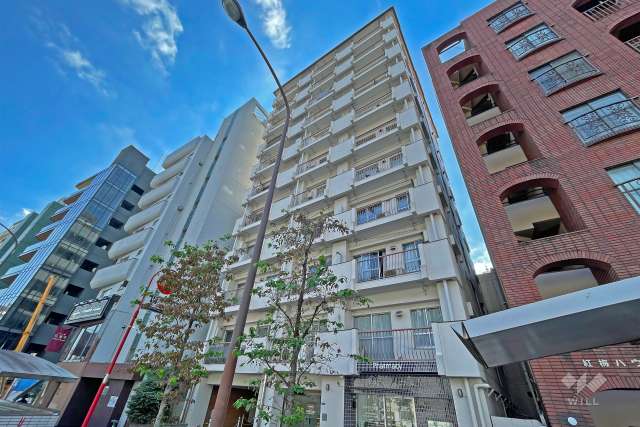 麻布永谷マンションの外観（北西側から）