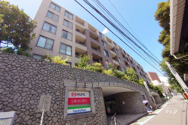 東急ドエルプレステージ参宮橋の外観（南東側から）