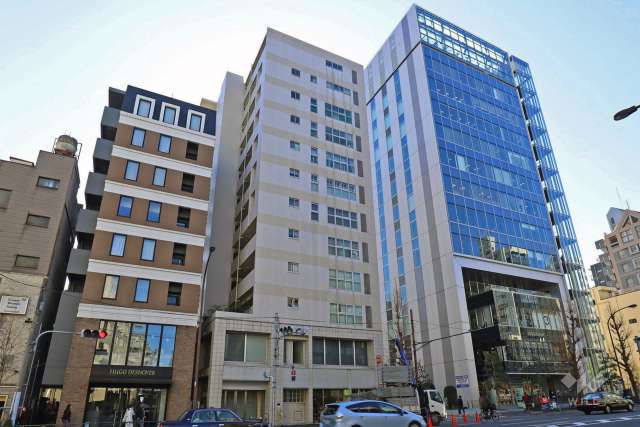 オーベル代官山DEの外観(北東側から)