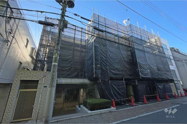 GSハイム広尾の外観（北東側から）（2024年1月24日現在、改装中）