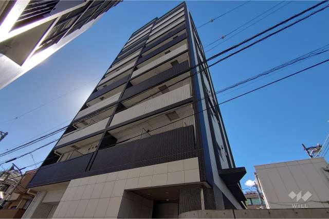 プレールドゥーク渋谷初台の外観（南東側から）