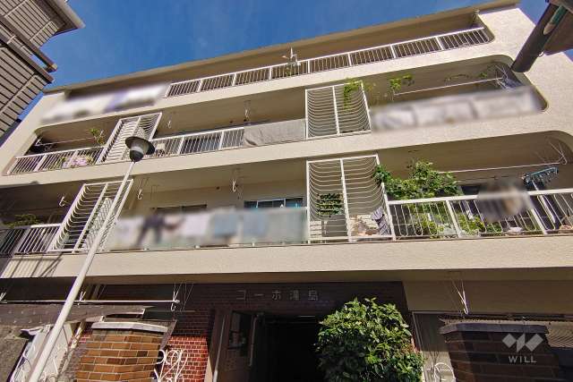 コーポ滝島の外観（南側から）