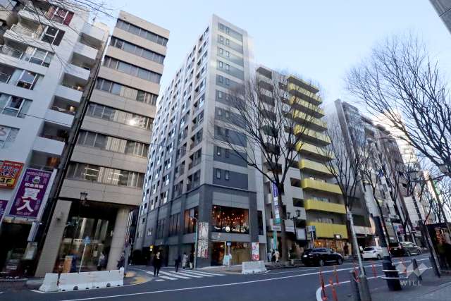 プレミスト渋谷宮益坂の外観(南西側から)