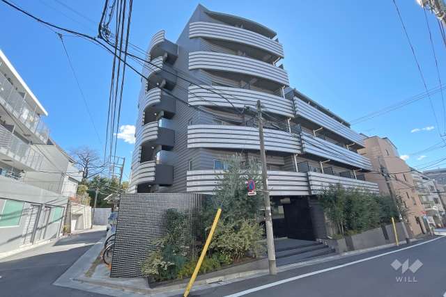 アクサス代々木八幡アジールコートの外観（北西側から）