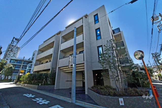 クレヴィア渋谷初台の外観（北東側から）