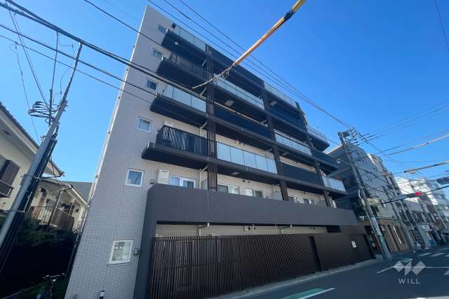 アクサス渋谷笹塚の外観(南西側から)