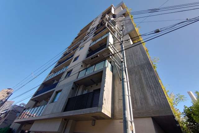 インプレストコア代官山の外観（南西側から）