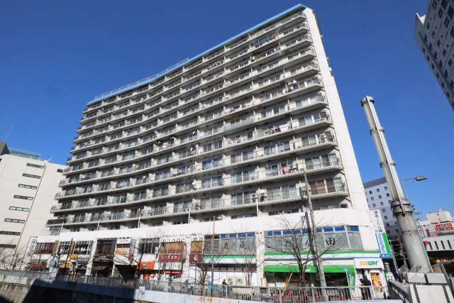 秀和五反田駅前レジデンスの外観(南側から)