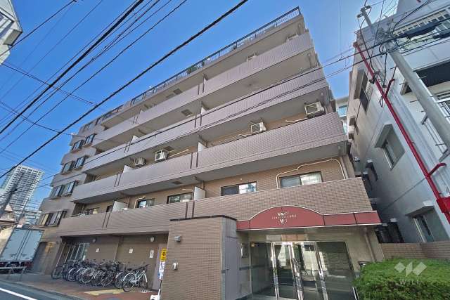 マイキャッスル大井町２の外観（南西側から）