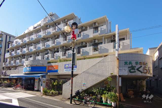 キャッスルマンション戸越公園の外観（北東側から）