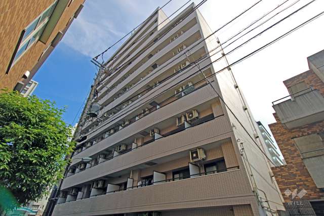 スカイコート戸越銀座の外観（南西側から）